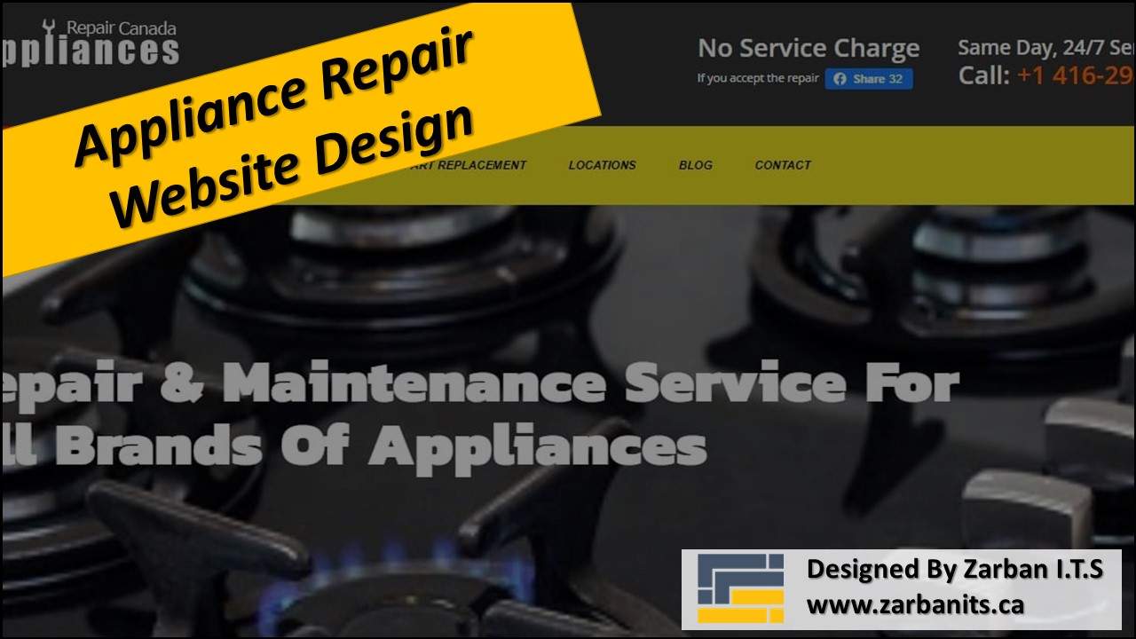 Appliance Repair Web Design Toronto
