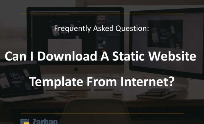 Can I download a static website template from Internet