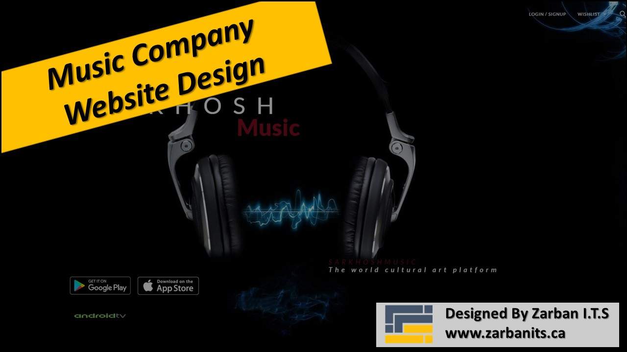 Music Company Website Design Scarborough