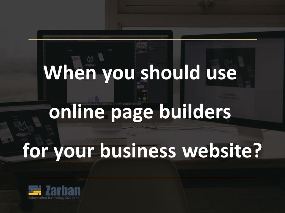 When you can use online page builders in Richmond Hill,ON