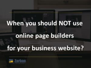 When you should NOT use online website builder