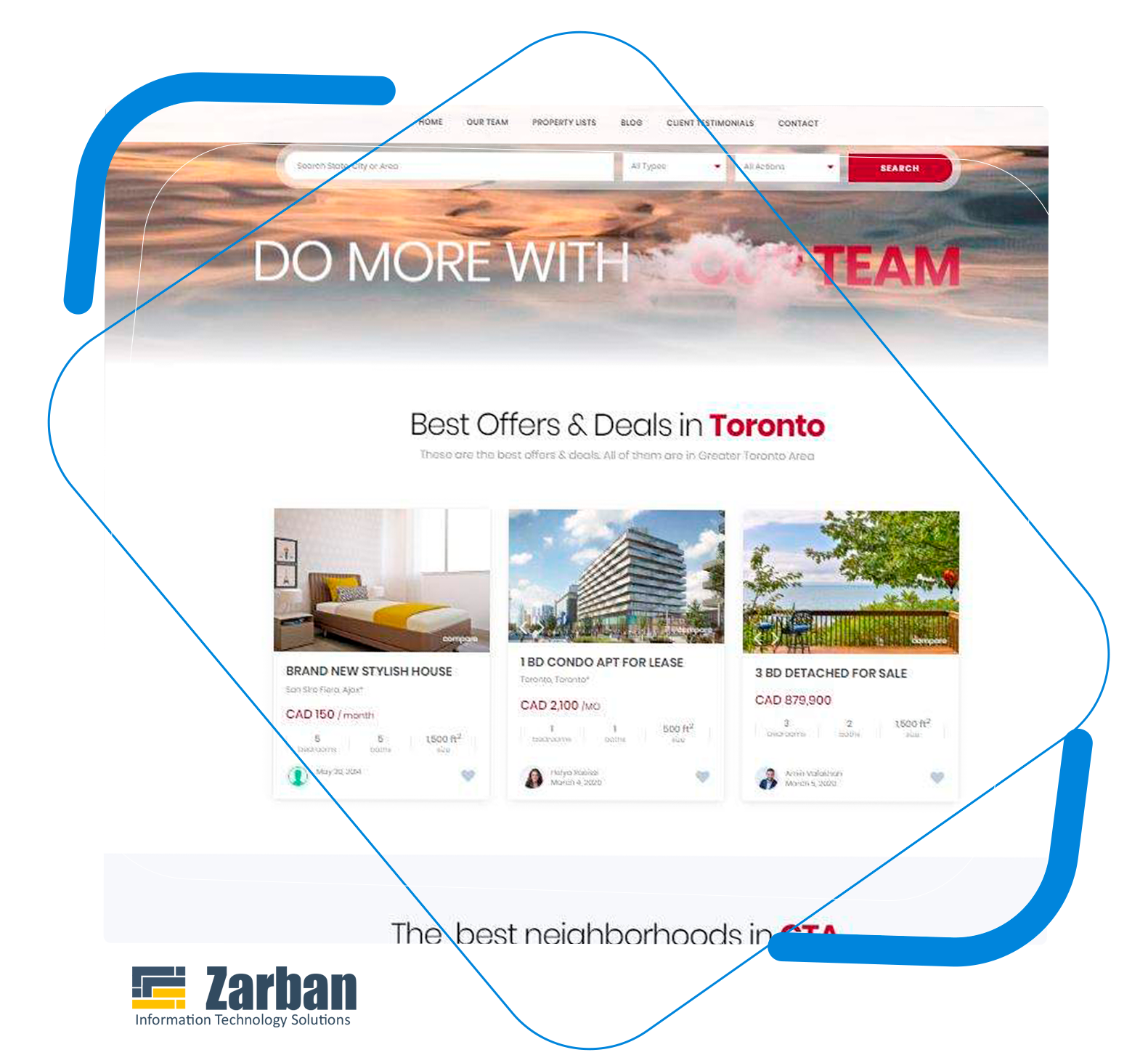 Real Estate Website Design for Toronto Sales Representatives & Brokers | IDX Listings Included 1